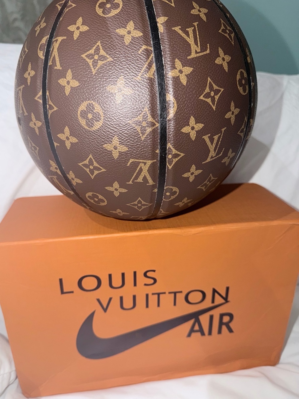 Novelty  Monogram Basketball in Brown - Picture 3 of 10